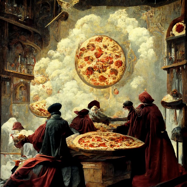 A critical moment in time, forever captured by this renaissance painting. [Zoom in 🔍]